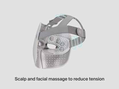 Scalp an facial massage to reduce tension